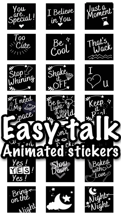 easy talk animated stickers