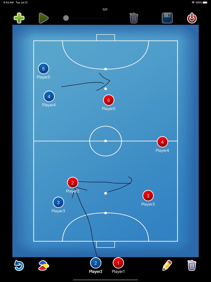 Coach tactic board Futsal