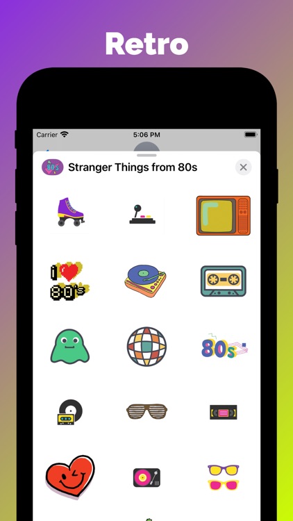 Stranger Things from 80s emoji