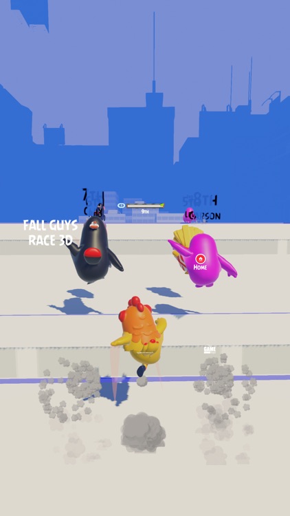 3D Fall Run: Guys In Parkour