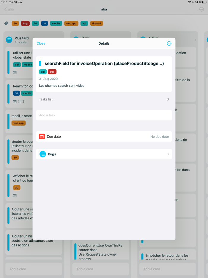 Jeff - To-do list and projects