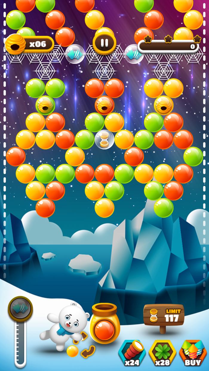 Bubble Shooter  Hungry Bear
