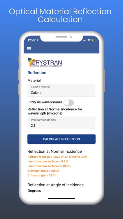 Crystran Optics Guide screenshot-3