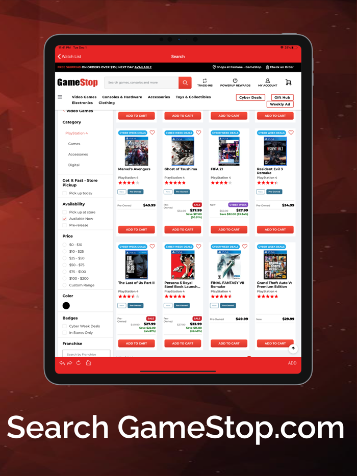 Price Tracker for Game Stop