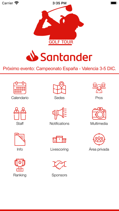 Santander Golf Tour screenshot 2