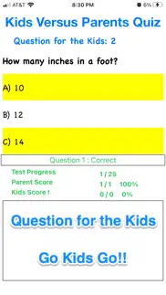 kids versus parents quiz app iphone screenshot 2