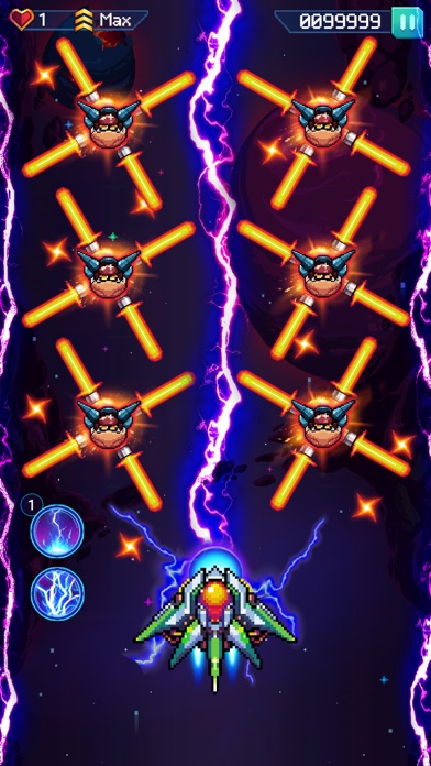 Galaxiga - ギャラガアーケードシューティングのスクリーンショット8 Galaxiga - ギャラガアーケードシューティングのスクリーンショット8