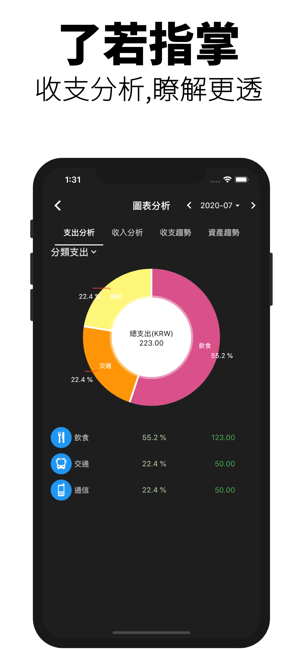 暗黑記帳：極簡主題記帳本(圖7)-速報App