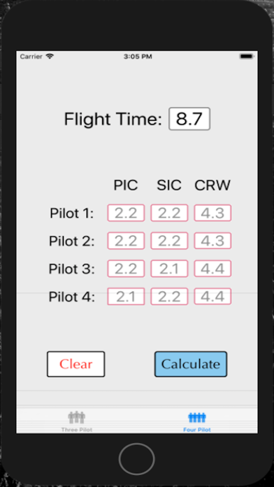 P3 Flight Time Calculator screenshot 4