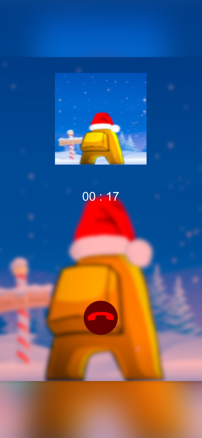 Santa among Santas call