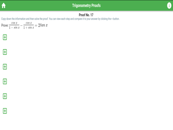 Trigonometry Identities Proofs screenshot 3
