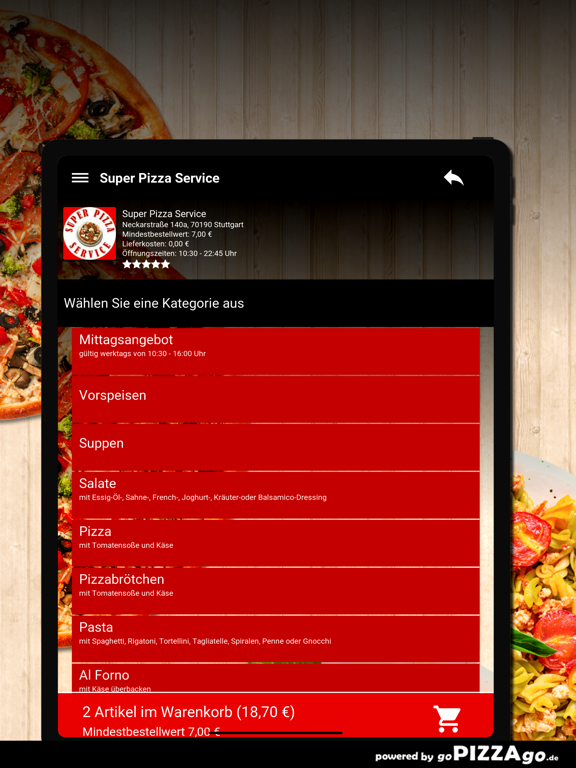 Super Pizza Service Stuttgart screenshot 8
