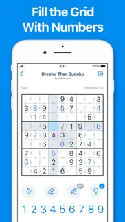 greater than sudoku iphone screenshot 1
