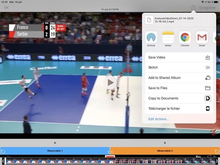 EPS Analyse Vidéo Direct