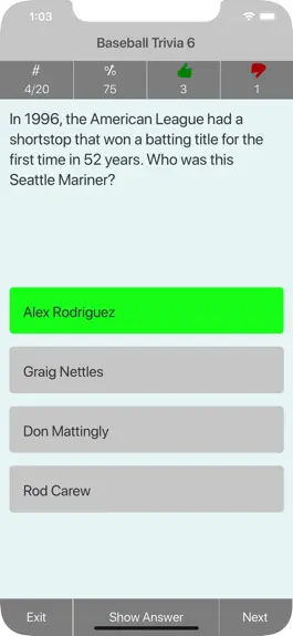 Game screenshot The Baseball Trivia Quiz hack