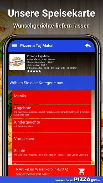 Pizzeria Taj Mahal Plauen screenshot 4