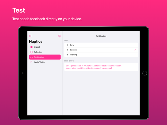 Haptics - Feedback Generator screenshot 6