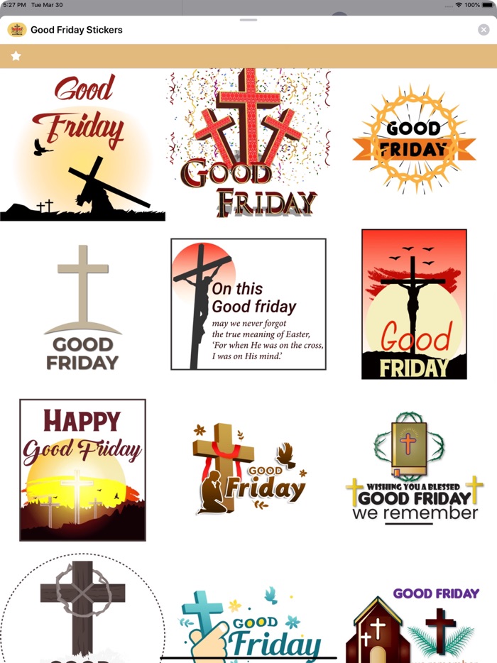Good Friday Stickers