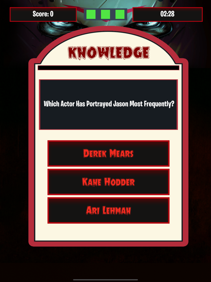 Scary jason in friday Game