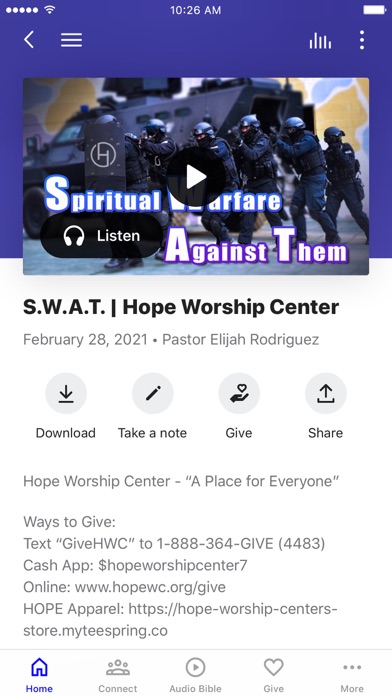 Hope Worship Center NJ screenshot 3