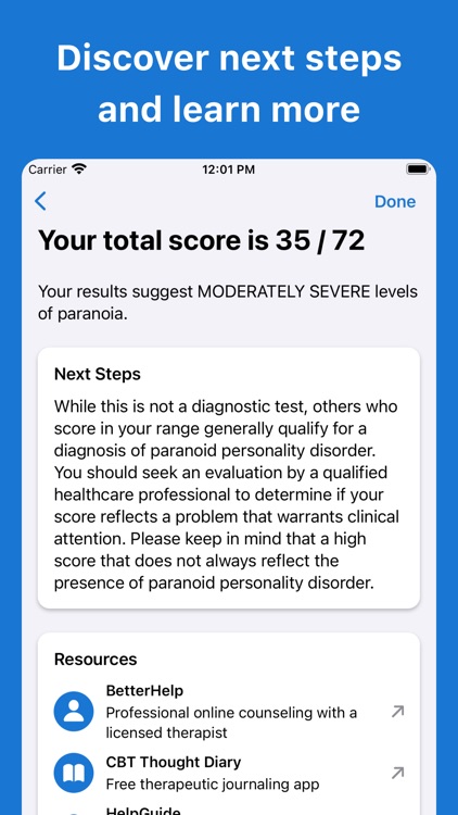 Paranoid Personality D. Test