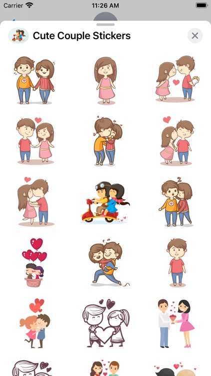 Cute Couple Best Stickers