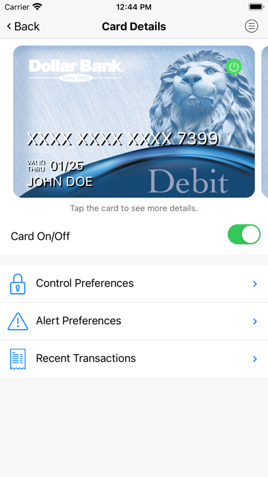 How to cancel & delete Dollar Bank Card Control from iphone & ipad 1