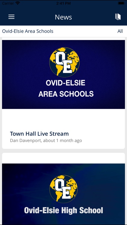 Ovid Elsie School Calendar