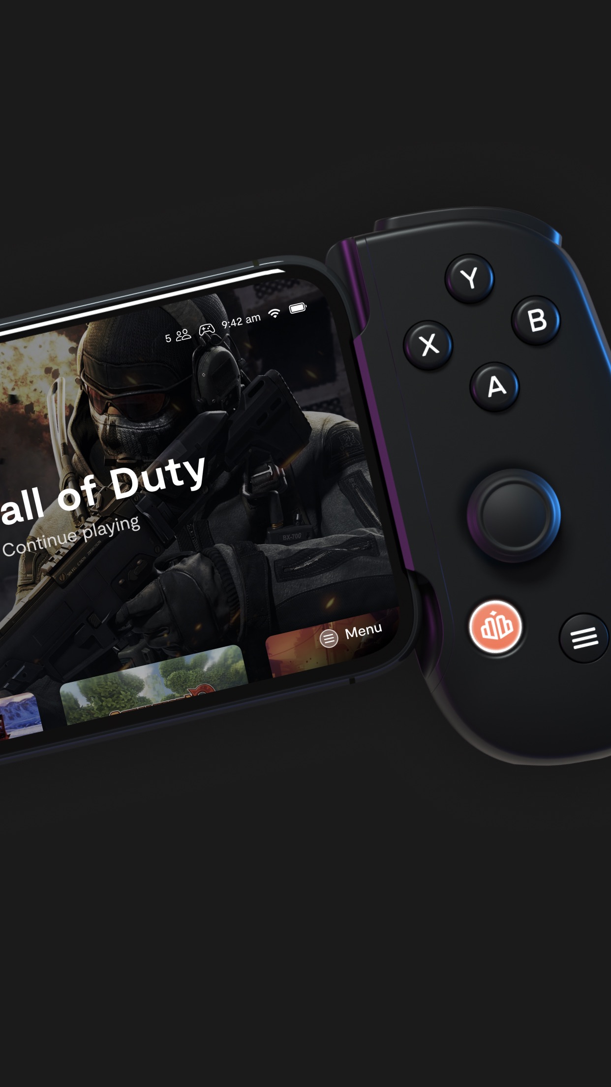 Screenshot do app Backbone — Next-Level Play