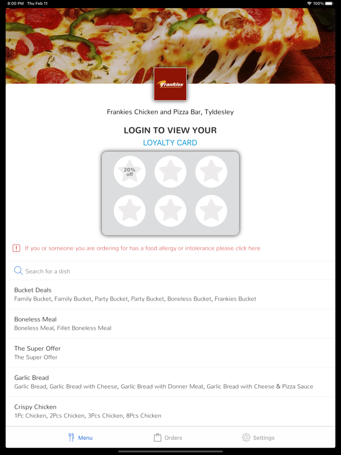 Frankies Chicken and Pizza Bar