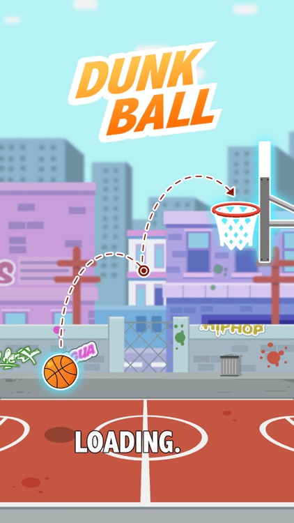 Dunk Ball on fire - Basketball