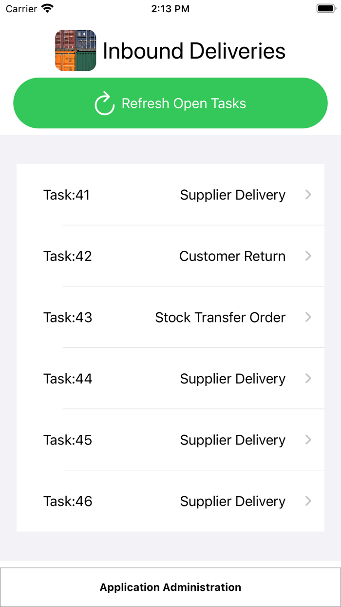 Inbound Delivery for ByDesign