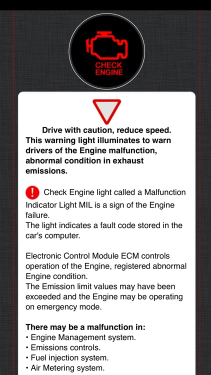 Cadillac Warning Lights Info screenshot-4