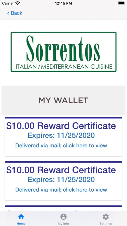 Sorrentos Rewards screenshot-3