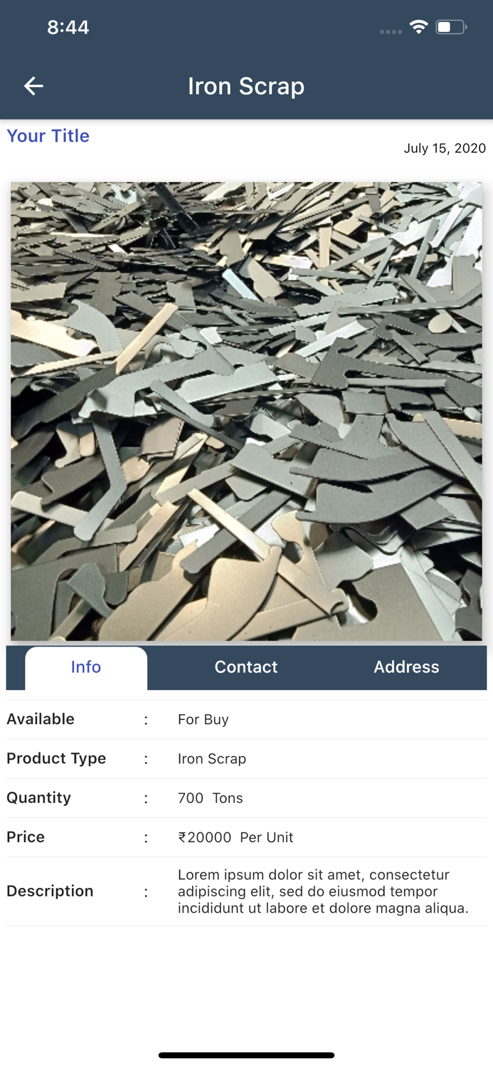 Scrap Market Iron Steel Price