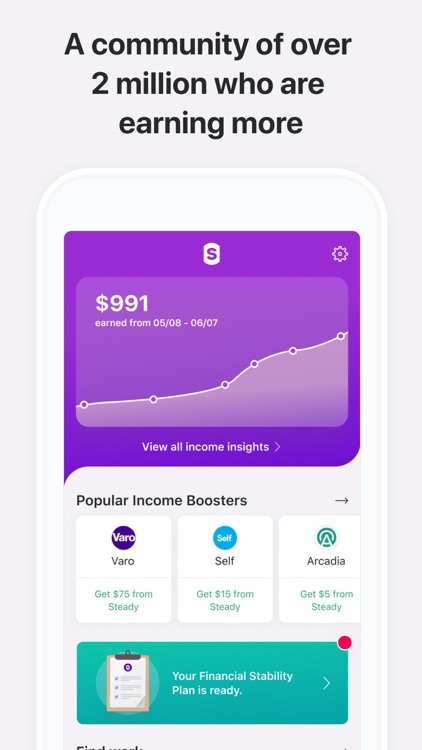 Steady-Find Work. Earn Money.