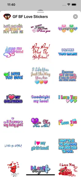 Game screenshot Girlfriend Boyfriend Stickers apk