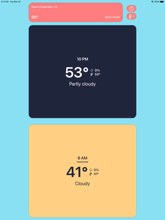 Nowcast - commuter weather screenshot 2