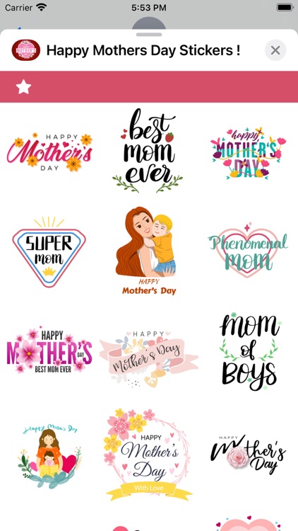 Happy Mothers Day Stickers !