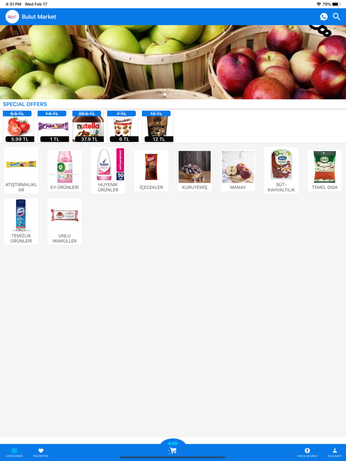 Bulut Market - Sipariş