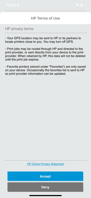 ‎HP ePrint Enterprise Screenshot