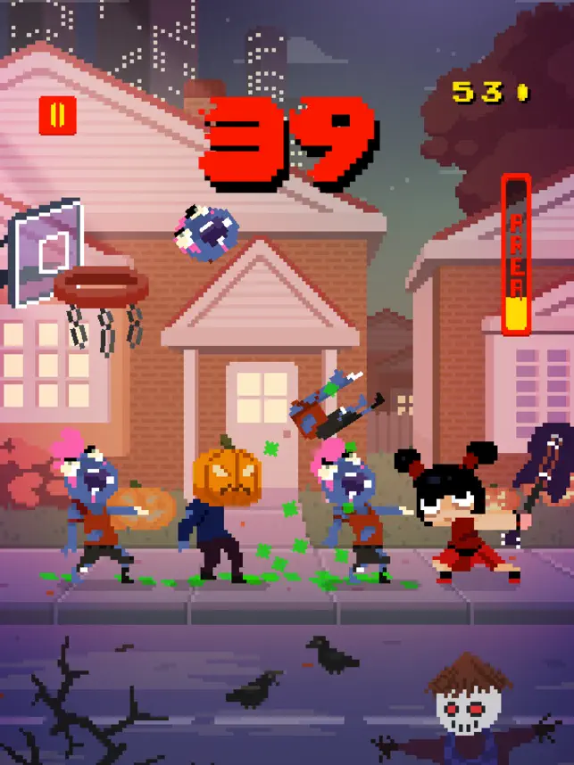 Basketball vs Zombies, game for IOS