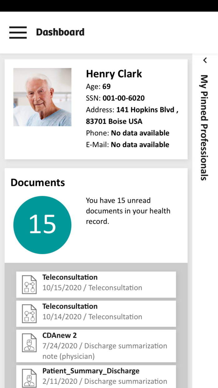 eHealth Patient Portal