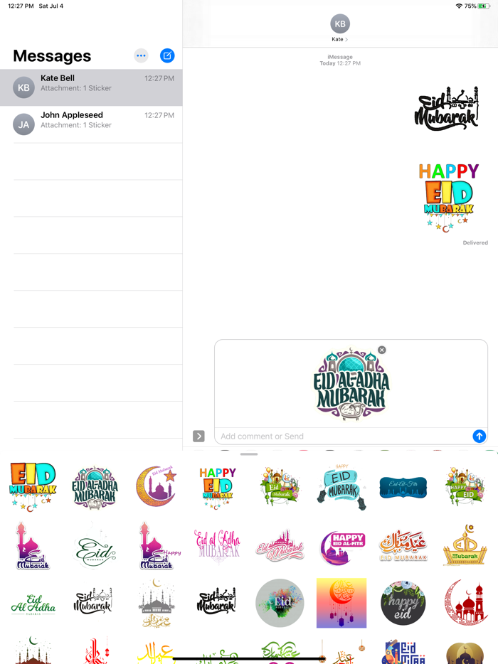 Happy Eid Al Adha Stickers
