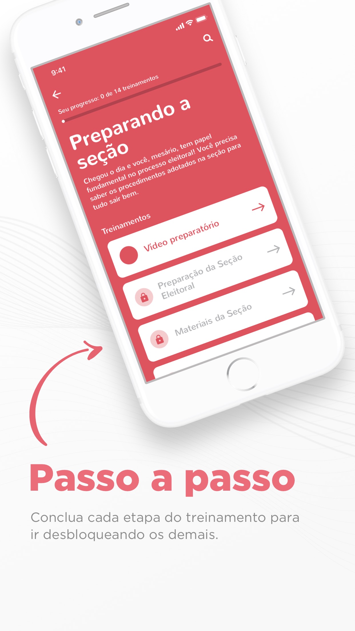 Screenshot do app Mesário