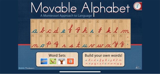 Movable Alphabet - Cursive