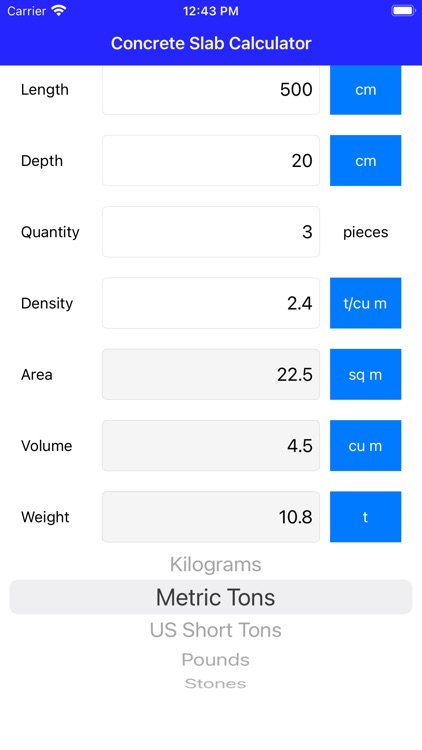 Concrete Slab Calculator screenshot-4