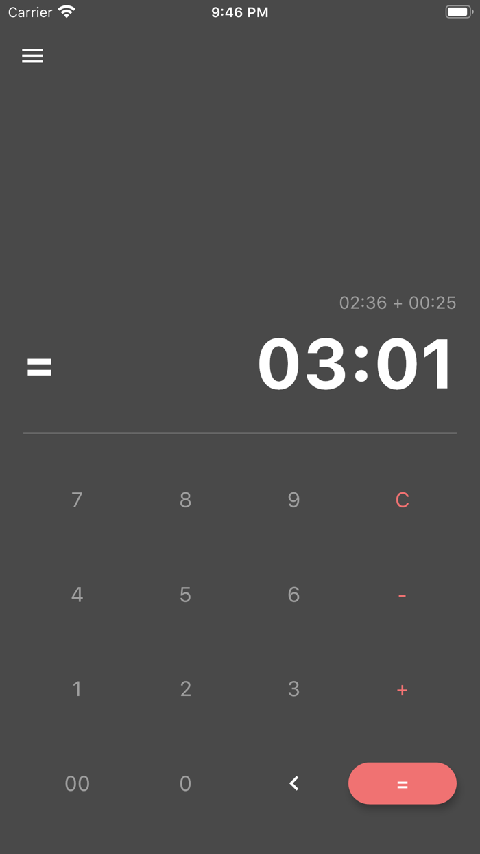 Calculadora de horas