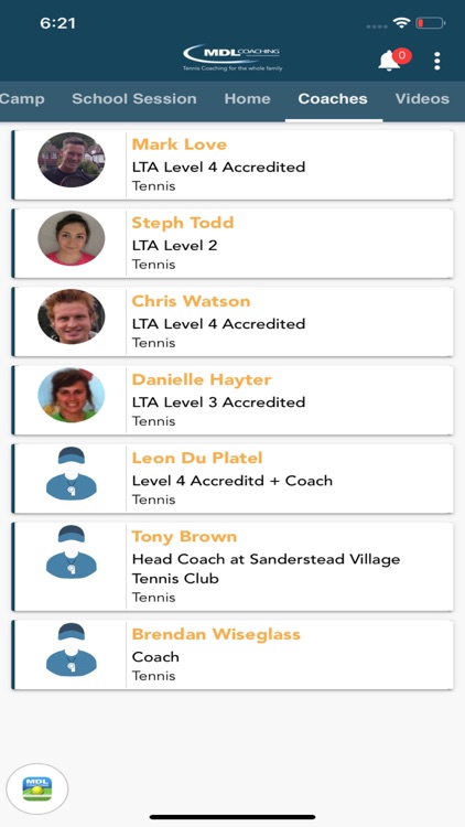 MDL Coaching Tennis App screenshot-4