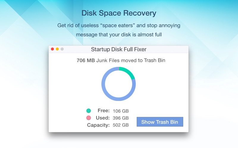 startup disk full fixer